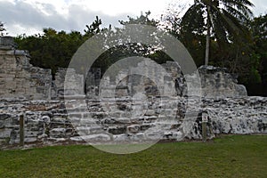 El Rey Village Structure Mayan Ruin Temple Foundation