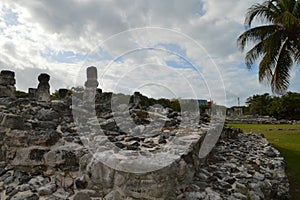 El Rey Village Structure Mayan Ruin Temple Foundation