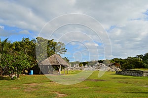 El Rey Village Structure Mayan Ruin Temple Foundation