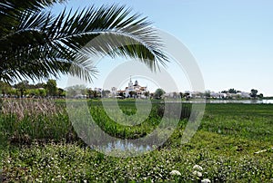 Town of El Rocio in Donana National Park, Spain photo