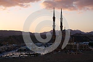 El Sahaba Mosque in old market, Sharm El Sheikh city in Egypt