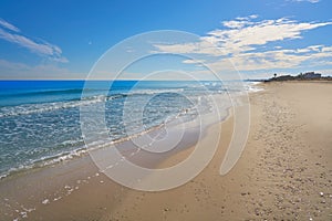 El Saler beach of Valencia at Mediterranean