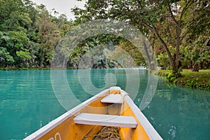 EL SALTO-EL MECO san luis potosi MÃÂ©xico, hermosa cascada Turquoise water in a river and cliffs of the reserve. Beautiful photo