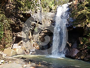 El Salto waterfall in Mazamitla, inside Los Casos housing development photo