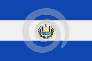 El salvador Flag Vector Flat Icon