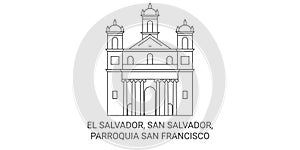 El Salvador, San Salvador, Parroquia San Francisco travel landmark vector illustration photo