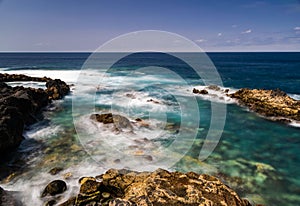 El Sauzal volcanic coastline, Tenerife, Canary islands, Spain