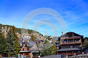 El Tarter ski village in Andorra Grandvalira