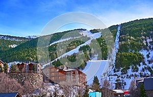 El Tarter ski village in Andorra Grandvalira