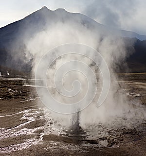 El Tatio Geyser Field - Chile photo