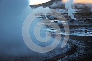 El Tatio geyser valley, Chile