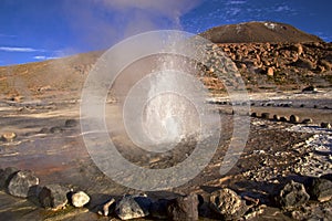 El Tatio geysers in Atacama, Chile
