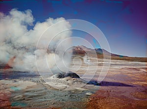 El Tatio Geysers, near San Pedro de Atacama, Chile photo