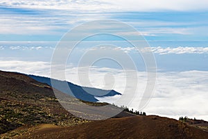 El Teide landscape above the clouds, Tenerife