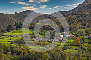 El Tozu village, Redes Natural park and Biosphere Reserve, Asturias, Spain photo