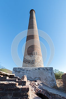 El Triunfo brick Smelter smoke stack, Baja Mexico