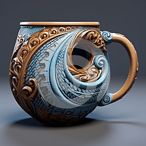 Elaborate 3d Printed Pottery Inspired By Dan Mumford And Viktor Vasnetsov