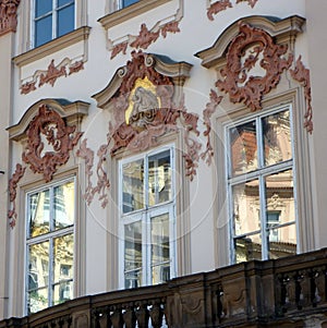 Elaborate Building Facade, Prague