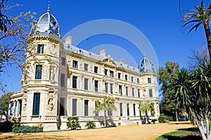 Elaborate building of Jerez riding school in spain