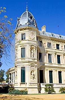 Elaborate building of Jerez riding school in spain