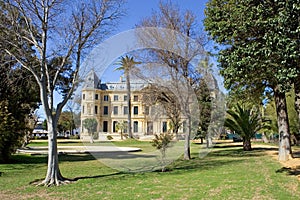 Elaborate building of Jerez riding school in spain