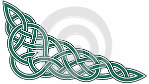 Elaborate Celtic Knotwork Border Design Element, vector design Generative AI