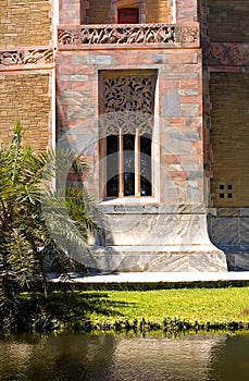 Elaborate marble window