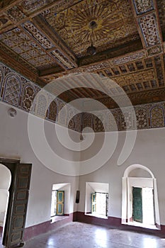 Elaborate mosaic windows in the Kasbah