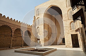 The elaborate Qalawun Complex on Old Cairo's al-Muizz street