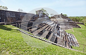 The elaborate ruins of Comalcalco in Tabasco, Mexico, is the western-most Mayan city and the only ever built of brick