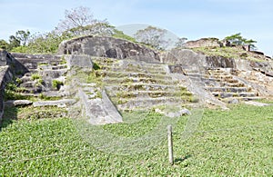 The elaborate ruins of Comalcalco in Tabasco, Mexico, is the western-most Mayan city and the only ever built of brick