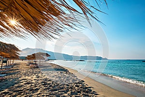 Elafonissi beach view. Crete, Greece