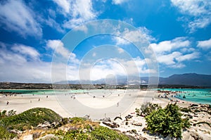 Elafonissi Lagoon, Crete Island, Greece