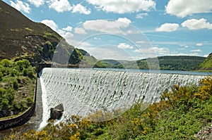 The Elan valley in the summertime of Wales, UK.
