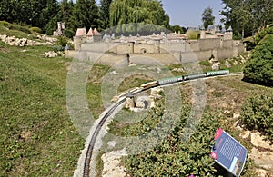 Elancourt F,July 16th: Cite de Carcassonne in the Miniature Reproduction of Monuments Park from France