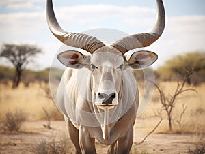 Eland (Taurotragus oryx)  Made With Generative AI illustration