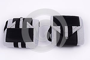 Elastic band tape for physical training, crossfit, physiotherapy, body health, exercise and bodybuilding, isolated on white