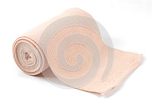 Elastic bandage isolate on white background