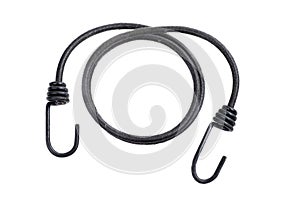 Elastic bungee black on a white background
