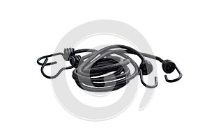 Elastic bungee black on a white background