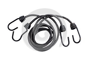 Elastic bungee black on a white background