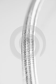 Elastic metal fiber water pipe with connectors
