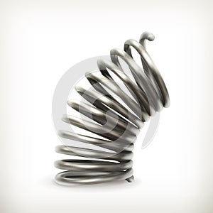 Elastic metal spring photo