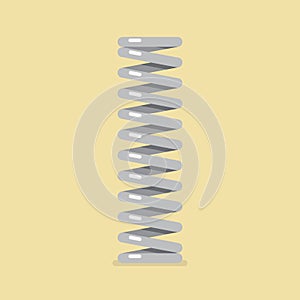 Elastic metal spring