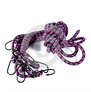 Elastic rope in white background