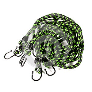 Elastic rope in white background