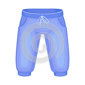 Elastic Waistband Pants as Clothes for Boys Vector Illustration