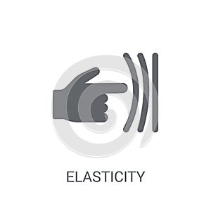 Elasticity icon. Trendy Elasticity logo concept on white background from business collection photo