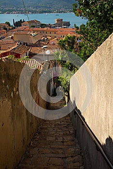 Elba island, Italy. Old town of Portoferraio