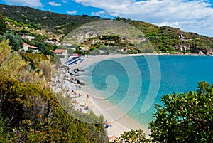 Elba Island, Mediterranean sea